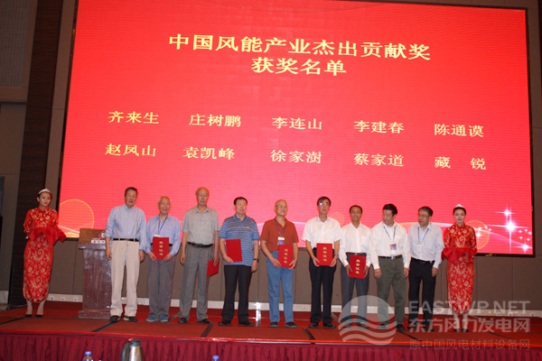 中國風能產業杰出貢獻獎頒獎儀式